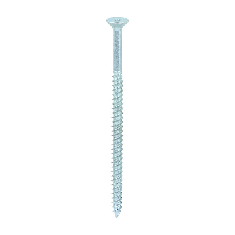 100 x TIMCO Twin-Threaded Countersunk Silver Woodscrews - 10 x 3 1/2