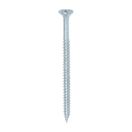 100 x TIMCO Twin-Threaded Countersunk Silver Woodscrews - 12 x 3 1/2