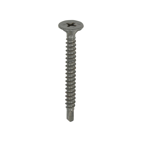 200 x TIMCO Self-Drilling Cement Board Countersunk Exterior Silver Screws - 4.2 x 42