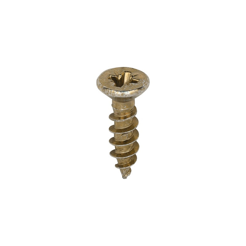 200 x TIMCO Classic Multi-Purpose Reduced Head Countersunk Gold Piano Hinge Woodscrews - 3.0 x 12