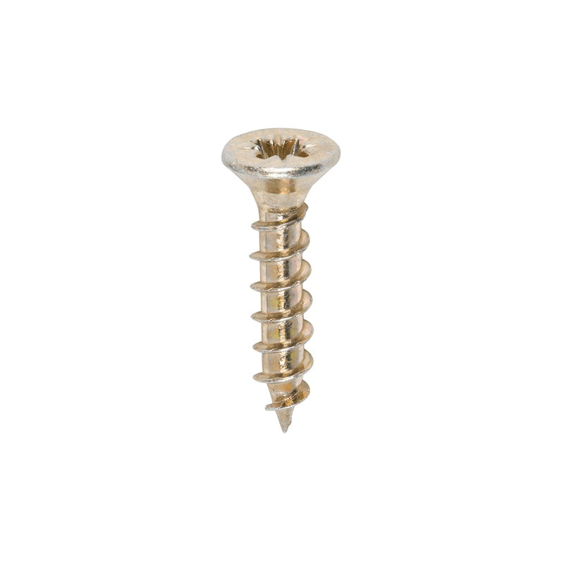 200 x TIMCO Solo Countersunk Gold Woodscrews - 3.0 x 15