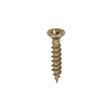 200 x TIMCO Classic Multi-Purpose Reduced Head Countersunk Gold Piano Hinge Woodscrews - 3.0 x 16