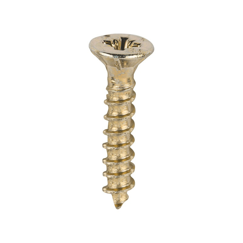 200 x TIMCO Velocity Premium Multi-Use Countersunk Gold Woodscrews - 3.0 x 16