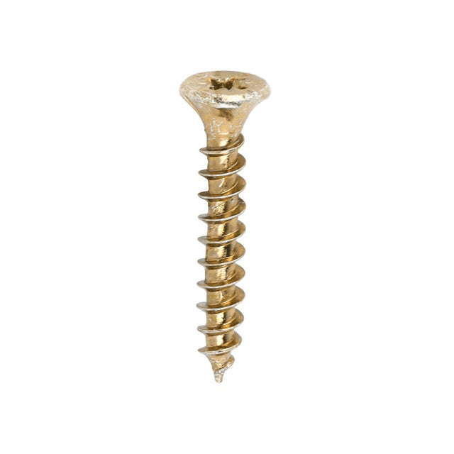 200 x TIMCO Velocity Premium Multi-Use Countersunk Gold Woodscrews - 3.0 x 20