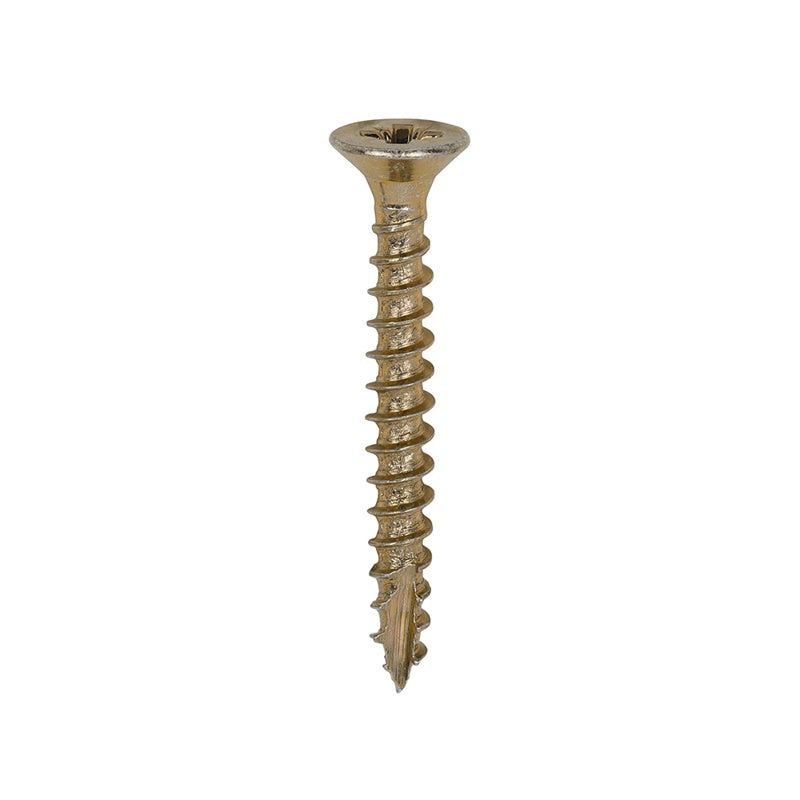 200 x TIMCO Classic Multi-Purpose Countersunk Gold Woodscrews - 3.0 x 25