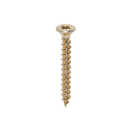 200 x TIMCO Solo Countersunk Gold Woodscrews - 3.0 x 25