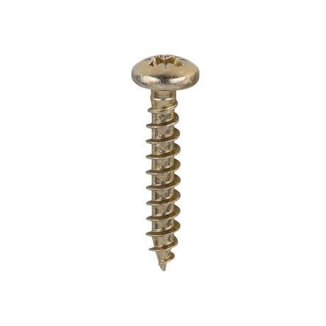 200 x TIMCO Classic Multi-Purpose Pan Head Gold Woodscrews - 3.5 x 20