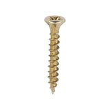 200 x TIMCO Velocity Premium Multi-Use Countersunk Gold Woodscrews - 3.5 x 25