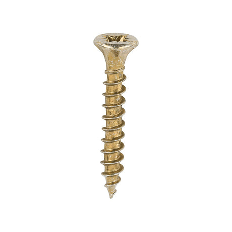 200 x TIMCO Velocity Premium Multi-Use Countersunk Gold Woodscrews - 3.5 x 25