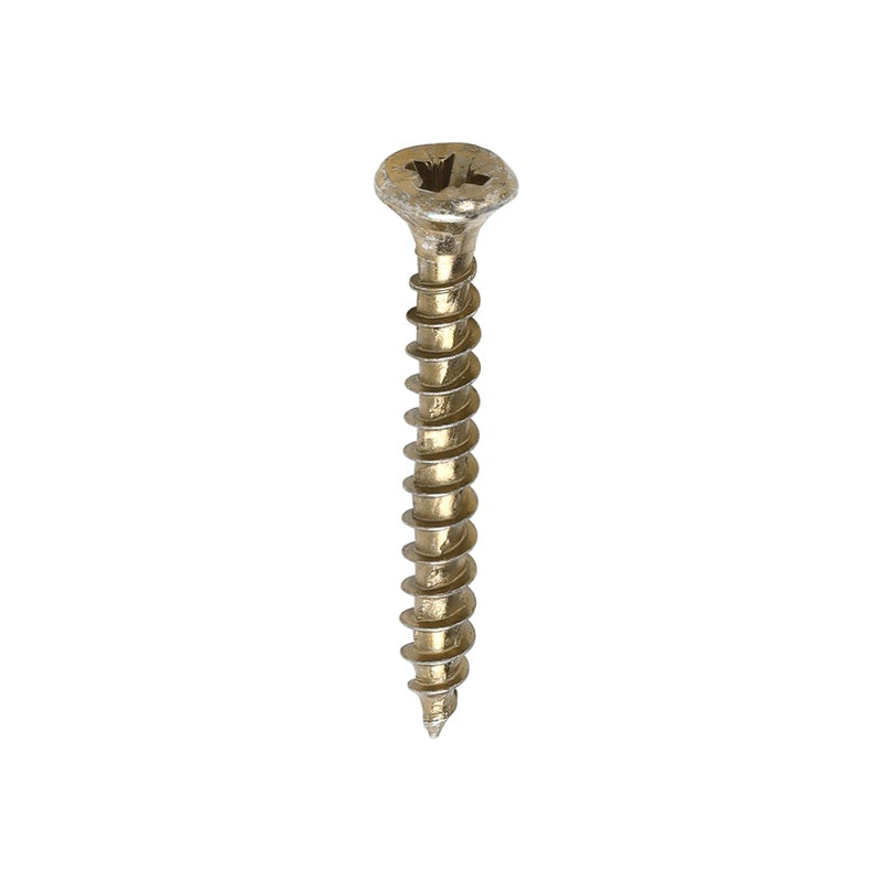 200 x TIMCO Velocity Premium Multi-Use Countersunk Gold Woodscrews - 3.5 x 30