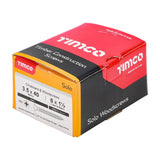 200 x TIMCO Solo Countersunk Silver Woodscrews - 3.5 x 40