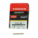 200 x TIMCO Velocity Premium Multi-Use Countersunk Gold Woodscrews - 3.5 x 40