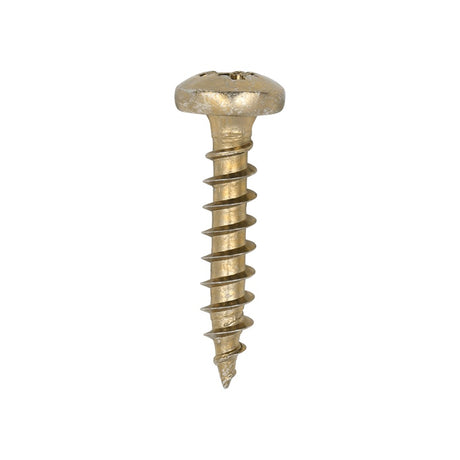 200 x TIMCO Classic Multi-Purpose Pan Head Gold Woodscrews - 4.0 x 20