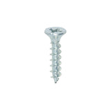 200 x TIMCO Solo Countersunk Silver Woodscrews - 4.0 x 20