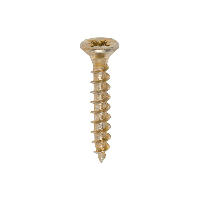 200 x TIMCO Solo Countersunk Gold Woodscrews - 4.0 x 25