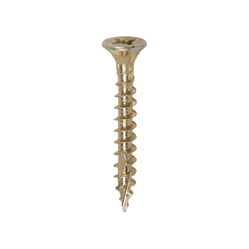 200 x TIMCO C2 Strong-Fix Multi-Purpose Premium Countersunk Gold Woodscrews - 4.0 x 30