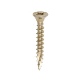 1500 x TIMCO C2 Strong-Fix Multi-Purpose Premium Countersunk Gold Woodscrews - 4.0 x 30