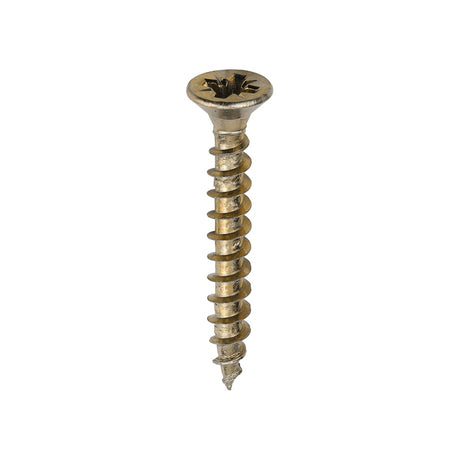 200 x TIMCO Solo Countersunk Gold Woodscrews - 4.0 x 30