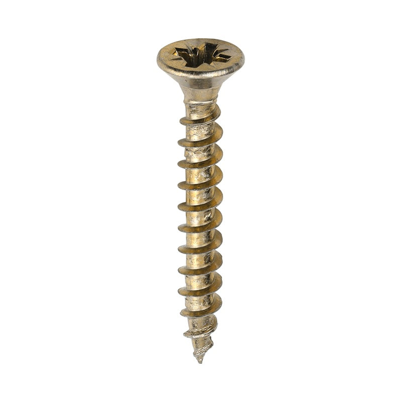 1000 x TIMCO Solo Countersunk Gold Woodscrews - 4.0 x 30