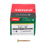 200 x TIMCO Classic Multi-Purpose Countersunk Gold Woodscrews - 4.0 x 35