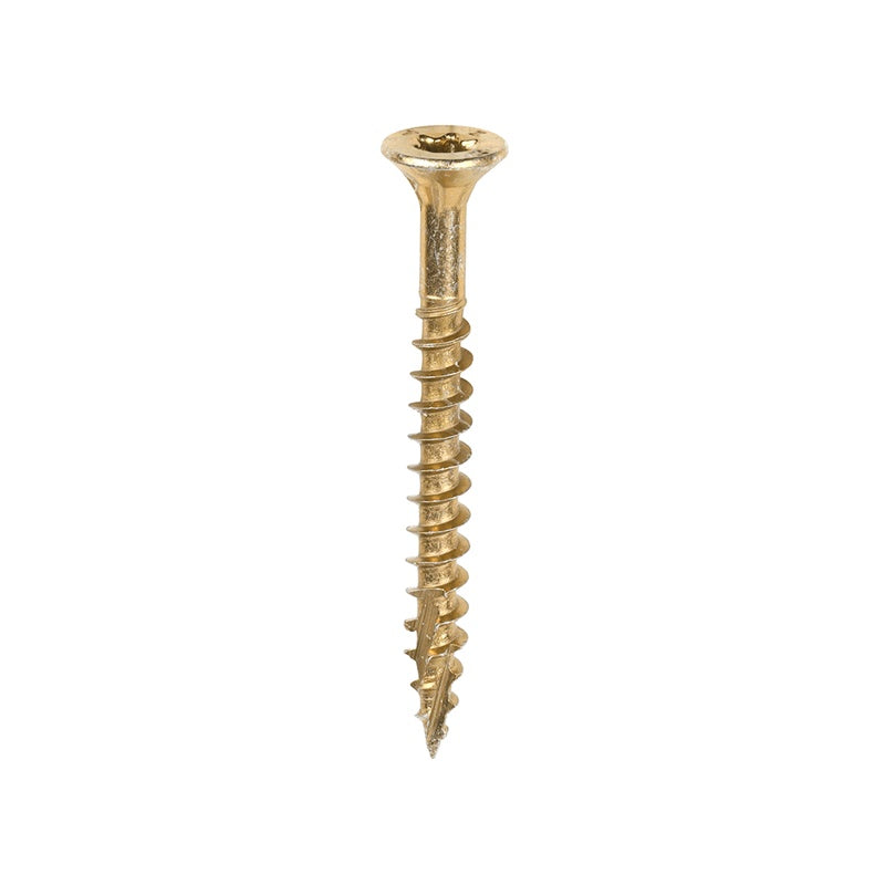 200 x TIMCO C2 Clamp-Fix Multi-Purpose Premium Countersunk Gold Woodscrews - 4.0 x 40