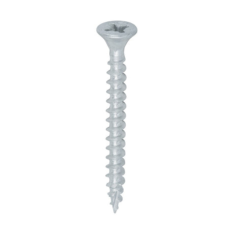 350 x TIMCO C2 Exterior Multi-Purpose Premium Countersunk Silver Woodscrews - 4.0 x 40