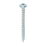 200 x TIMCO Solo Pan Head Silver Woodscrews - 4.0 x 40