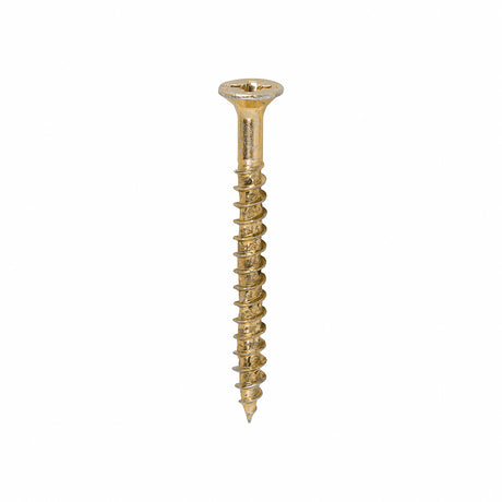 1200 x TIMCO Velocity Premium Multi-Use Countersunk Gold Woodscrews - 4.0 x 40