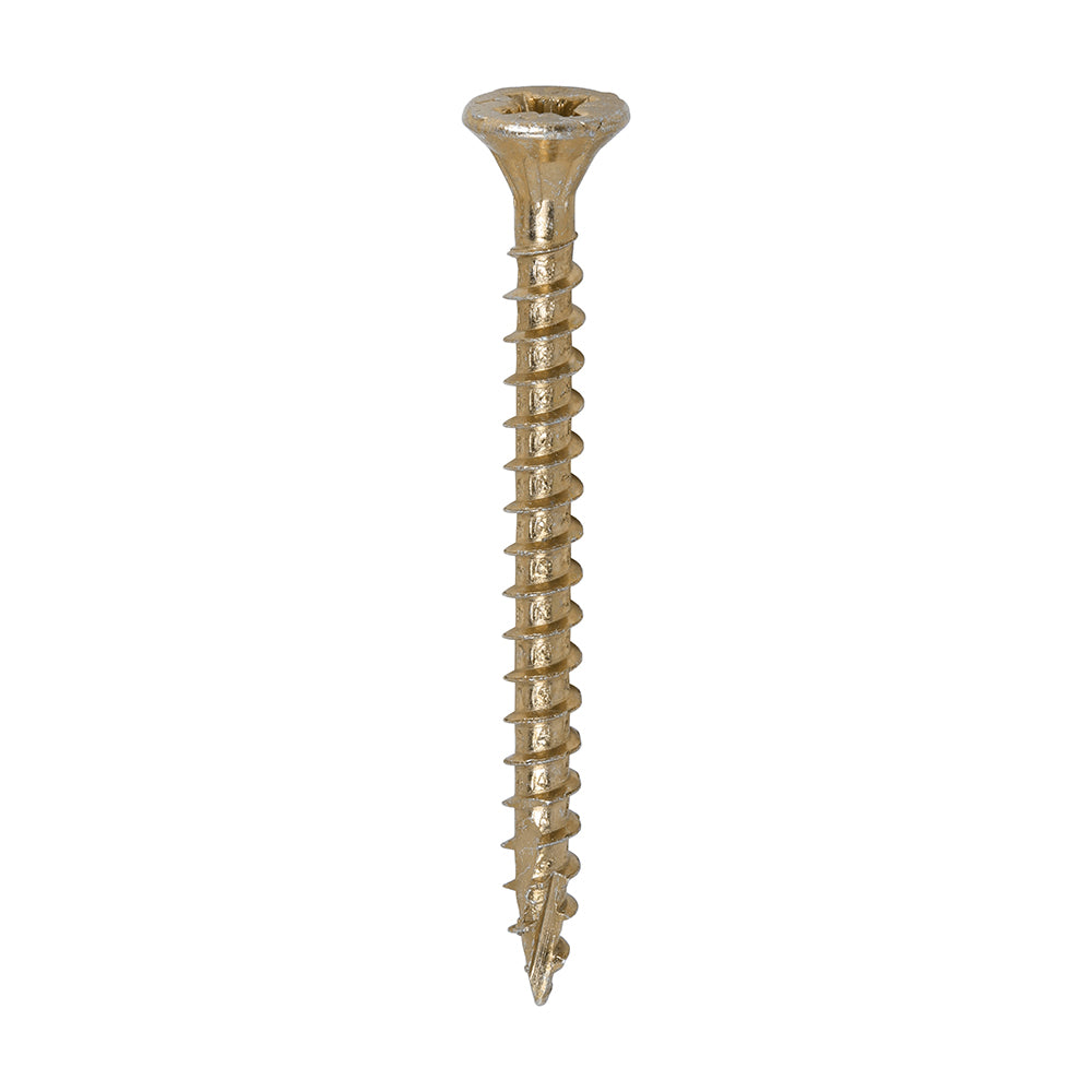 200 x TIMCO C2 Strong-Fix Multi-Purpose Premium Countersunk Gold Woodscrews - 4.0 x 45
