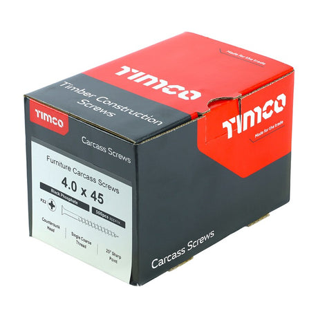 500 x TIMCO Carcass Screws - 4.0 x 45