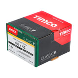 200 x TIMCO Classic Multi-Purpose Countersunk Gold Woodscrews - 4.0 x 45