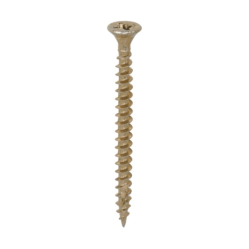 200 x TIMCO C2 Strong-Fix Multi-Purpose Premium Countersunk Gold Woodscrews - 4.0 x 50