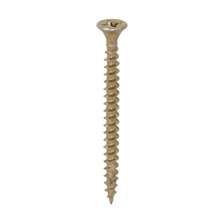 200 x TIMCO C2 Strong-Fix Multi-Purpose Premium Countersunk Gold Woodscrews - 4.0 x 50