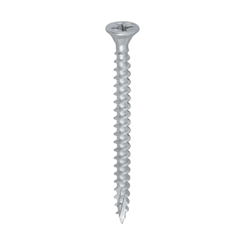 300 x TIMCO C2 Exterior Multi-Purpose Premium Countersunk Silver Woodscrews - 4.0 x 50