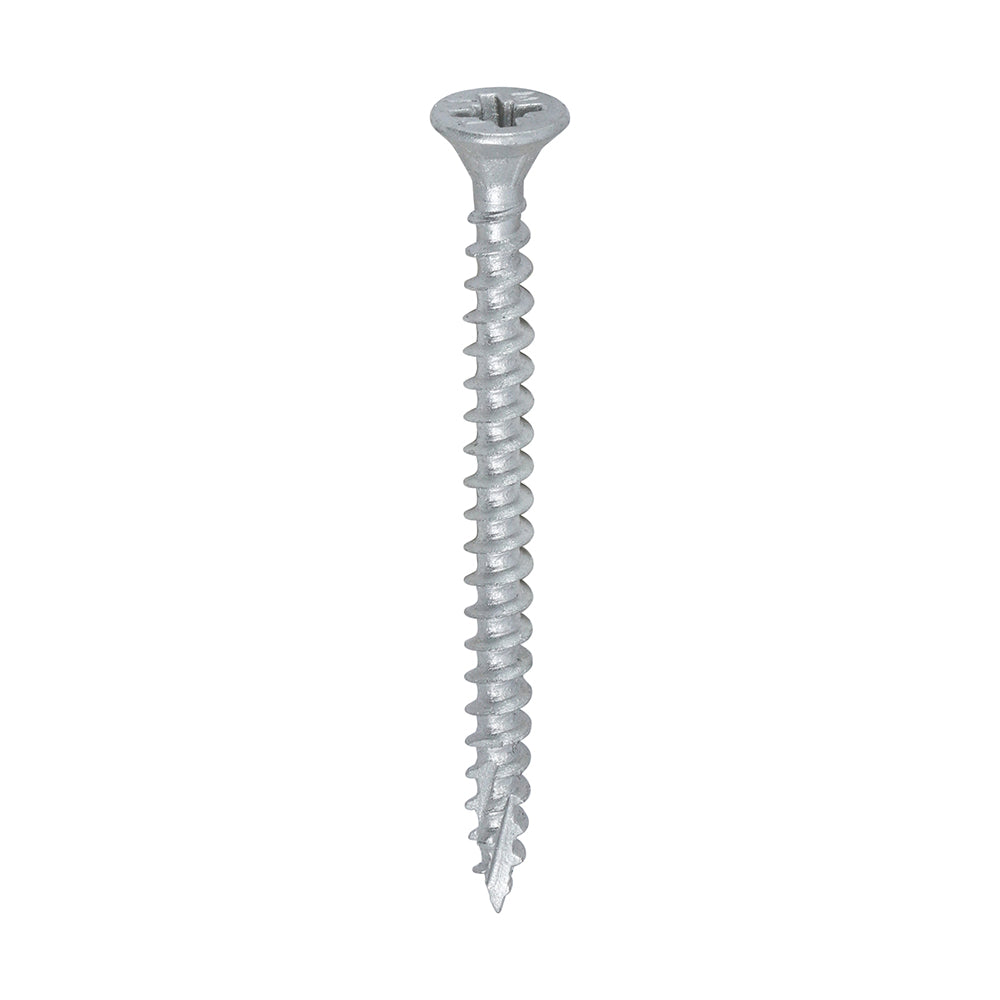 300 x TIMCO C2 Exterior Multi-Purpose Premium Countersunk Silver Woodscrews - 4.0 x 50