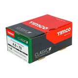 200 x TIMCO Classic Multi-Purpose Countersunk A4 Stainless Steel Woodcrews - 4.0 x 70