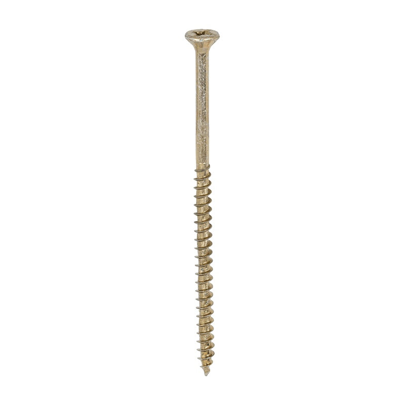 200 x TIMCO Velocity Premium Multi-Use Countersunk Gold Woodscrews - 4.0 x 80