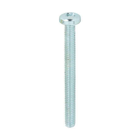 100 x TIMCO Machine Pan Head Silver Screws - M4 x 40