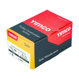 200 x TIMCO Solo Countersunk Gold Woodscrews - 4.5 x 20