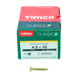 200 x TIMCO Classic Multi-Purpose Countersunk Gold Woodscrews - 4.5 x 30