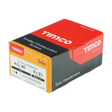 200 x TIMCO Solo Countersunk Silver Woodscrews - 4.5 x 60