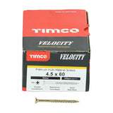 200 x TIMCO Velocity Premium Multi-Use Countersunk Gold Woodscrews - 4.5 x 60