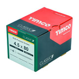 200 x TIMCO Classic Multi-Purpose Countersunk Gold Woodscrews - 4.5 x 80