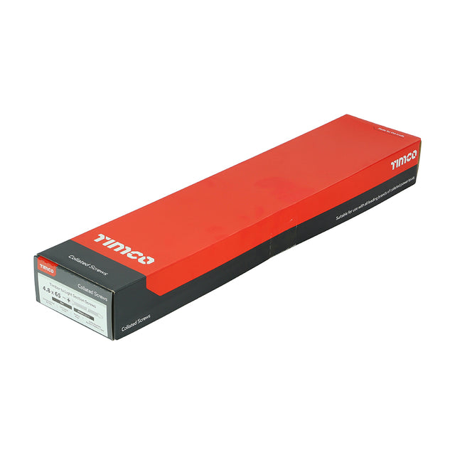 500 x TIMCO Collated Self-Drilling Wing-Tip Steel to Timber Light Section Silver Screws  - 4.8 x 65