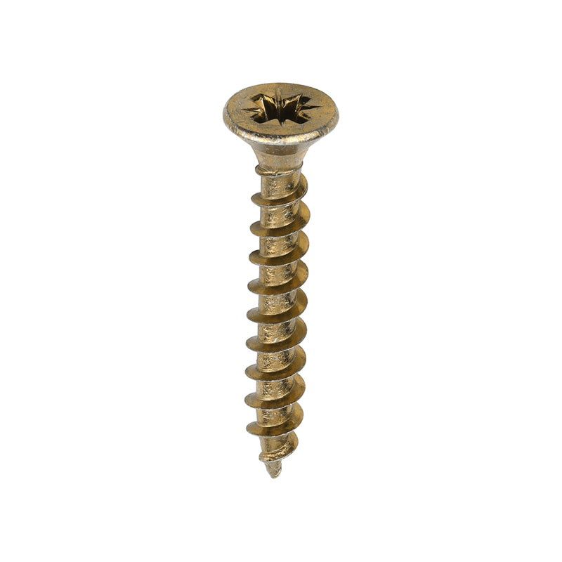 200 x TIMCO Solo Countersunk Gold Woodscrews - 5.0 x 35