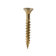 200 x TIMCO C2 Clamp-Fix Multi-Purpose Premium Countersunk Gold Woodscrews - 5.0 x 40