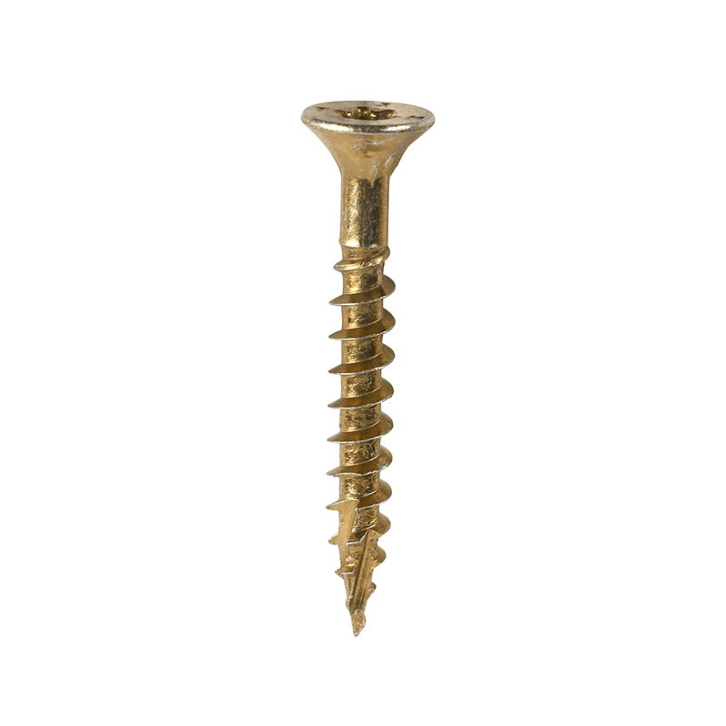 200 x TIMCO C2 Clamp-Fix Multi-Purpose Premium Countersunk Gold Woodscrews - 5.0 x 40