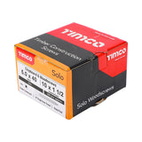 200 x TIMCO Solo Countersunk Silver Woodscrews - 5.0 x 40