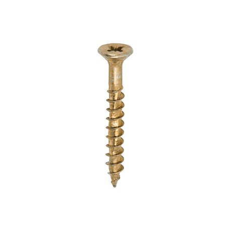 800 x TIMCO Velocity Premium Multi-Use Countersunk Gold Woodscrews - 5.0 x 40