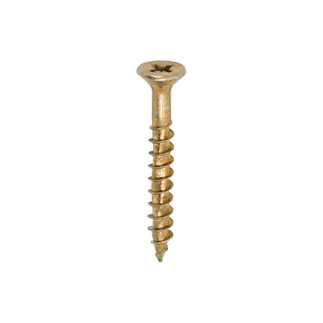 800 x TIMCO Velocity Premium Multi-Use Countersunk Gold Woodscrews - 5.0 x 40